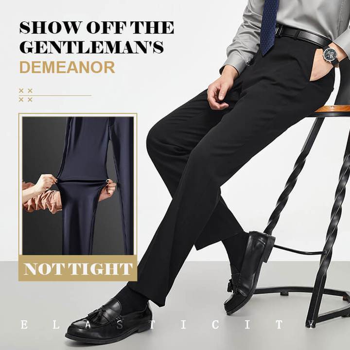 😎(Oferta ograniczona czasowo - 50% zniżki)👖Męskie klasyczne spodnie ze stretchu