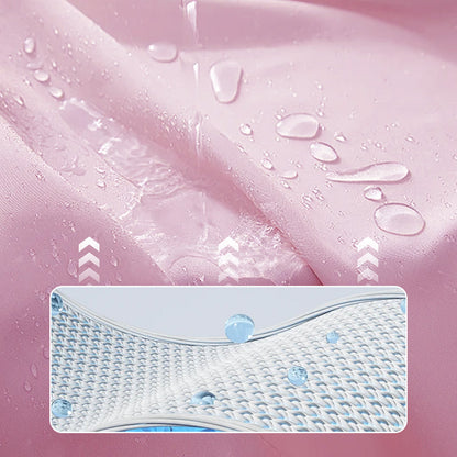 ✨ Kurtka przeciwdeszczowa wielokrotnego użytku z maską (model dla dorosłych)