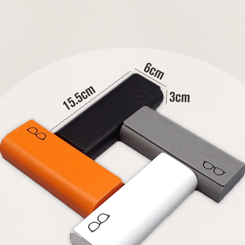 Minimalistyczne etui na okulary z twardej skóry