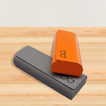 Minimalistyczne etui na okulary z twardej skóry