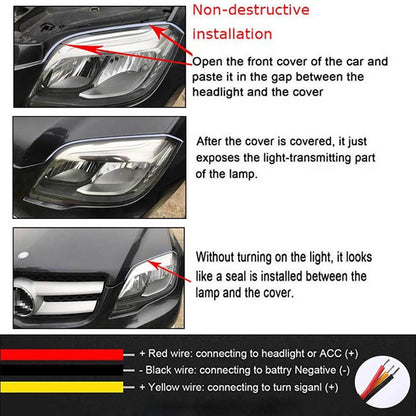 ⏳Oferta ograniczona czasowo⏰Elastyczne, dynamiczne kierunkowskazy LED do samochodu (2 szt.)🚗💡