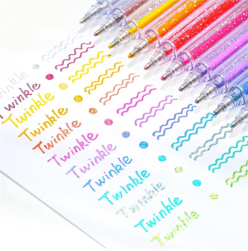 🔥 LAST DAY! 50% OFF! ✨ Sparkle Glitter Gel Pen Set | 8/12/18-Piece Sets | Smooth & Shimmery Gel Pens | Perfect for Journaling, Crafts & Creative Projects 🎨