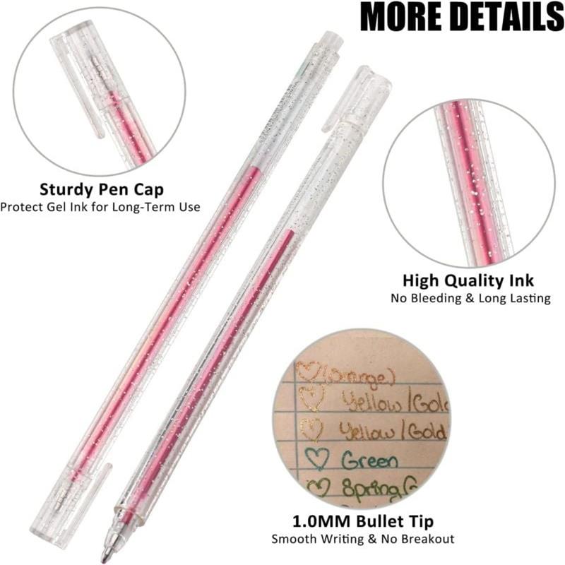 🔥 LAST DAY! 50% OFF! ✨ Sparkle Glitter Gel Pen Set | 8/12/18-Piece Sets | Smooth & Shimmery Gel Pens | Perfect for Journaling, Crafts & Creative Projects 🎨