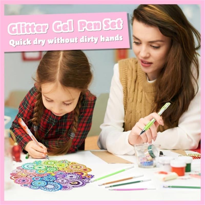 🔥 LAST DAY! 50% OFF! ✨ Sparkle Glitter Gel Pen Set | 8/12/18-Piece Sets | Smooth & Shimmery Gel Pens | Perfect for Journaling, Crafts & Creative Projects 🎨