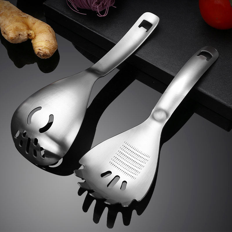 🥄 Uniwersalna łyżka kuchenna 5w1 – 50% ZNIŻKI! OFERTA LIMITOWANA!🔧✨ Ze stali nierdzewnej – łyżka, otwieracz, cedzak, tłuczek do ziemniaków i separator jajek w jednym.Trwała, łatwa w czyszczeniu i niezastąpiona w kuchni! 🍳
