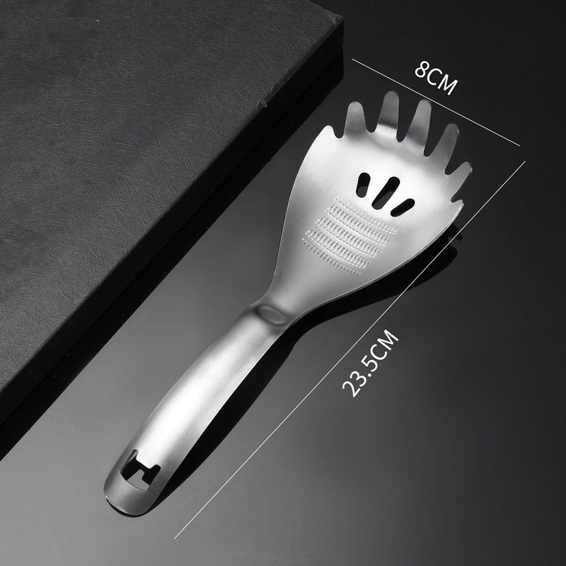 🥄 Uniwersalna łyżka kuchenna 5w1 – 50% ZNIŻKI! OFERTA LIMITOWANA!🔧✨ Ze stali nierdzewnej – łyżka, otwieracz, cedzak, tłuczek do ziemniaków i separator jajek w jednym.Trwała, łatwa w czyszczeniu i niezastąpiona w kuchni! 🍳