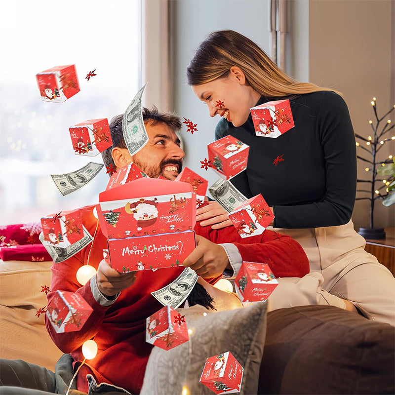 🎅Wczesne Święta – 49% taniej🎄Wybuchowe pudełko prezentowe z niespodzianką i wyskakującymi pieniędzmi