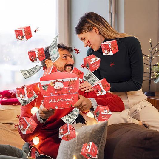 🎅Wczesne Święta – 49% taniej🎄Wybuchowe pudełko prezentowe z niespodzianką i wyskakującymi pieniędzmi