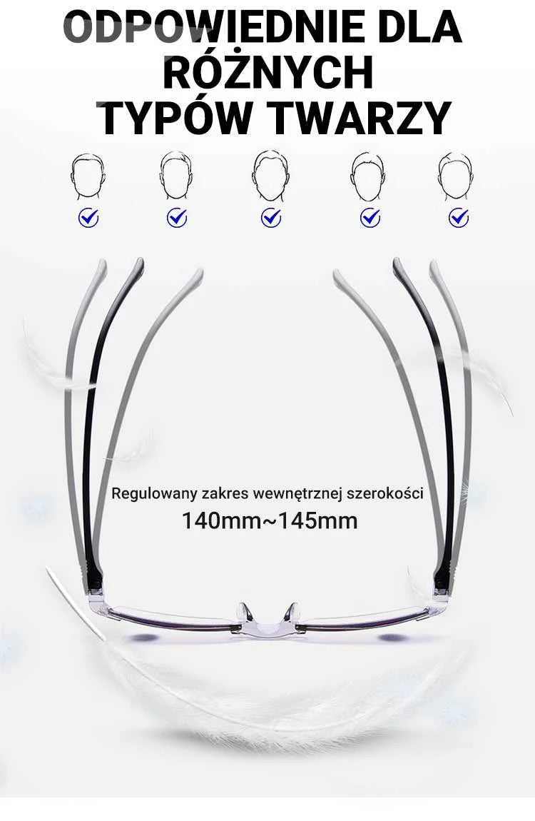 🕶️ Wygodne okulary do czytania z filtrem światła niebieskiego Okulary do czytania🧐
