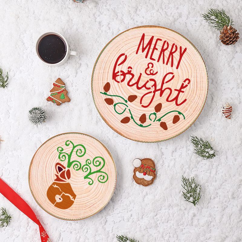 20 sztuk szablonów do malowania świątecznych okien DIY