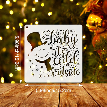 20 sztuk szablonów do malowania świątecznych okien DIY