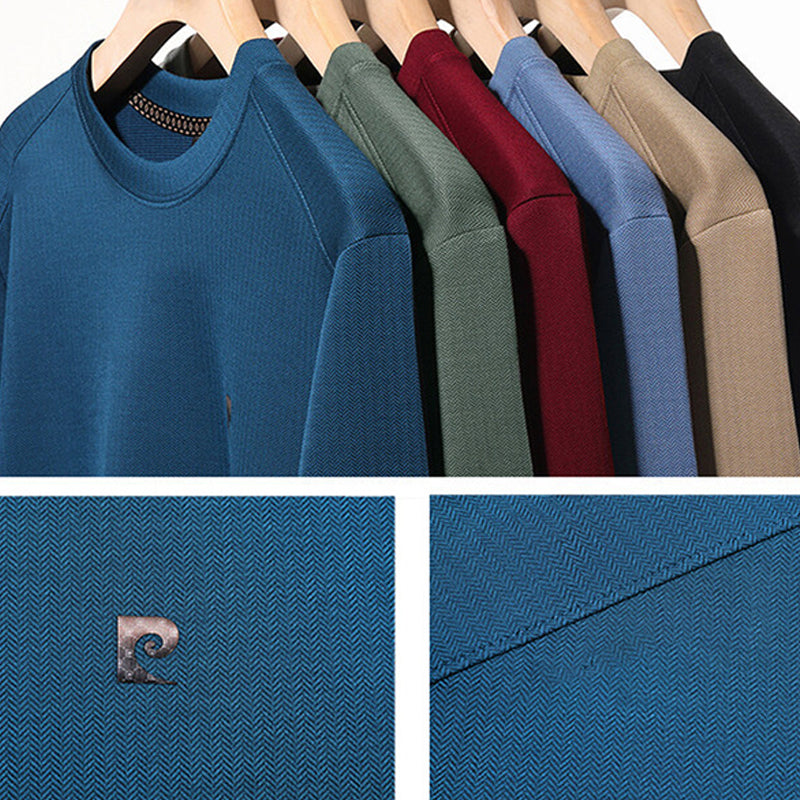 【🚛Płatność za pobraniem】✨Męska koszulka z długim rękawem i dekoltem w szpic