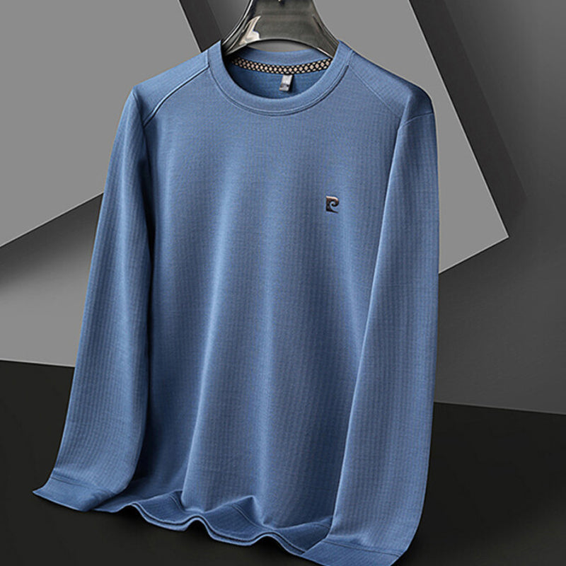 【🚛Płatność za pobraniem】✨Męska koszulka z długim rękawem i dekoltem w szpic