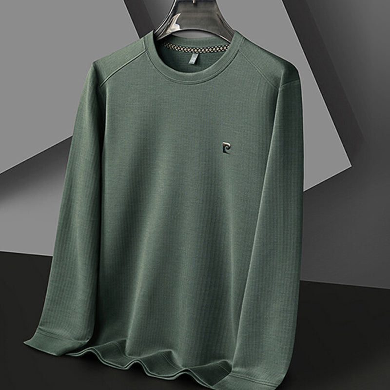 【🚛Płatność za pobraniem】✨Męska koszulka z długim rękawem i dekoltem w szpic