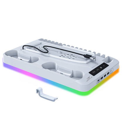 🎮 PODSTAWA CHŁODZĄCA DLA PS5 – WIELOFUNKCYJNA + RGB + ŁADOWARKA DO KONTROLERÓW! ✨