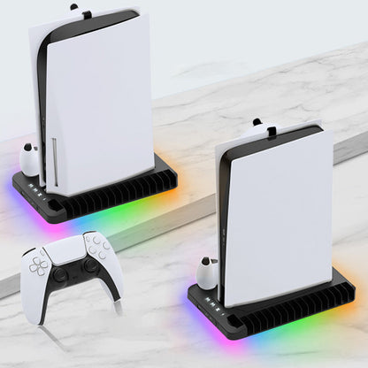 🎮 PODSTAWA CHŁODZĄCA DLA PS5 – WIELOFUNKCYJNA + RGB + ŁADOWARKA DO KONTROLERÓW! ✨
