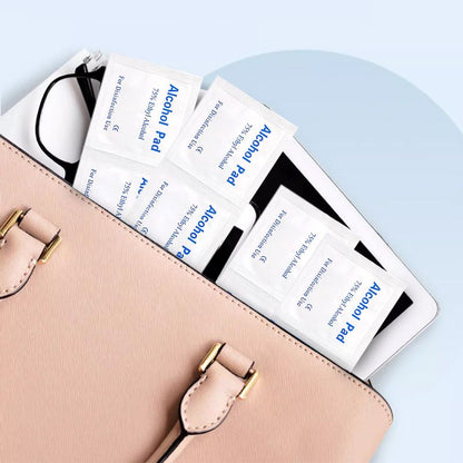 Jednorazowe waciki alkoholowe z 75% etanolem