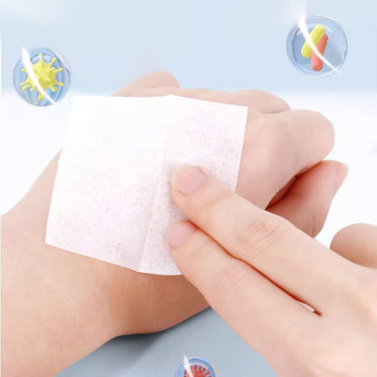 Jednorazowe waciki alkoholowe z 75% etanolem