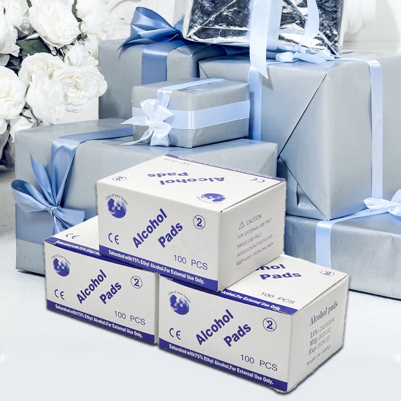 Jednorazowe waciki alkoholowe z 75% etanolem