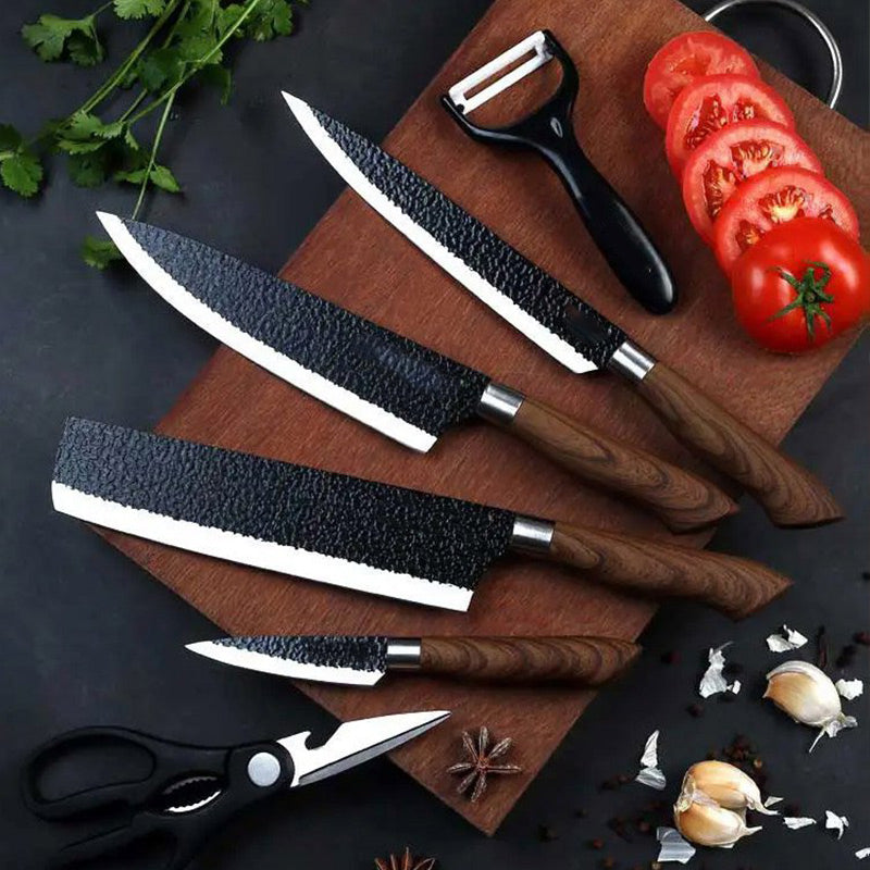⏳Oferta ograniczona czasowo⏰Zestaw profesjonalnych noży kuchennych niemieckiej produkcji – zestaw 6 sztuk