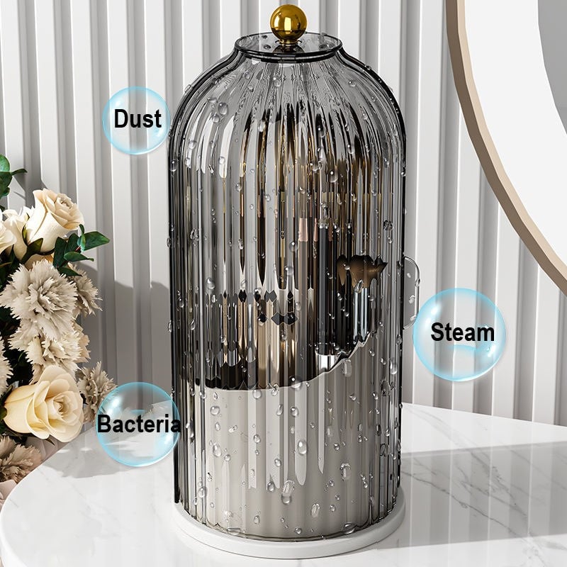 🏡 ORGANIZER NA SZCZOTECZKI Z SUWANĄ POKRYWKĄ – 50% TANIEJ! 🔥✨ Koniec z bałaganem w łazience! 🛁✅