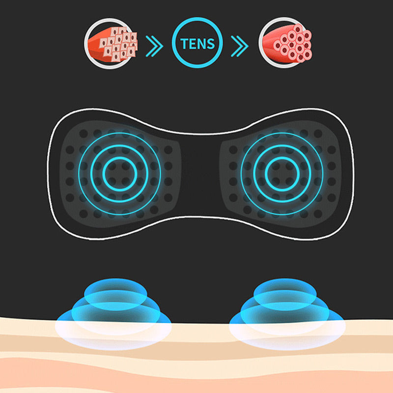 🎁Przenośny masażer z 8 trybami i ekranem LCD - mini stymulator mięśni łagodzący ból