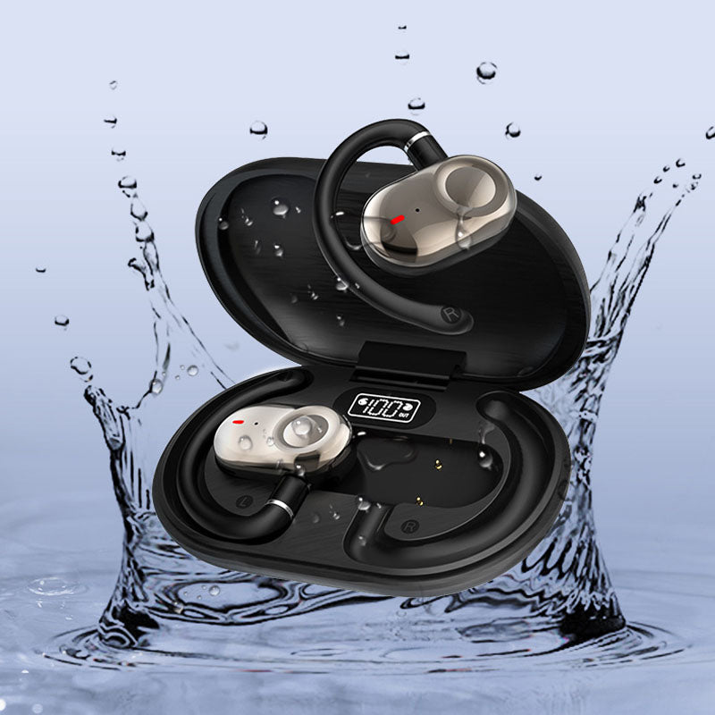 Obrotowy, otwarty nauszny zestaw słuchawkowy Bluetooth do sportu