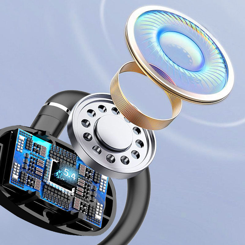 Obrotowy, otwarty nauszny zestaw słuchawkowy Bluetooth do sportu