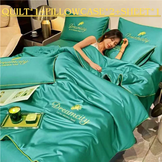 ✨ Kołdra jedwabna Summer Simplicity – zestaw 4 szt. | Lekkość jak chmurka, chłód w upały 🛏️❄️