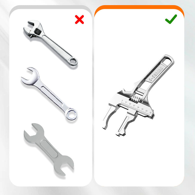 ⏳Ograniczona czasowo zniżka 50%💥Klucz do zlewu dwustronny z rozwarciem szczęk 6-68 mm