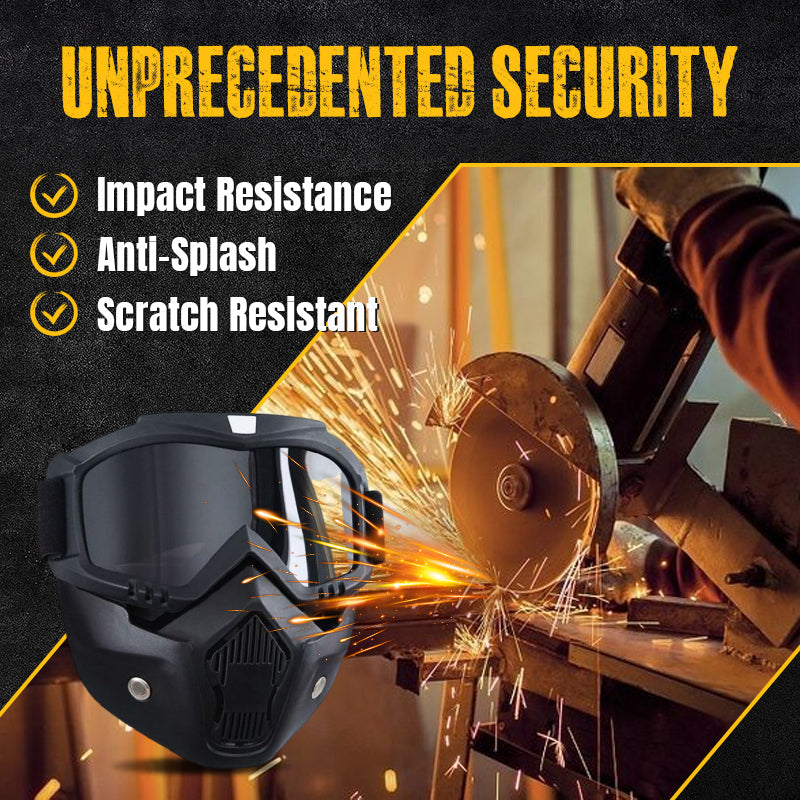 🔥 Przeciwmgielne gogle pełnotwarzowe z wymiennymi częściami