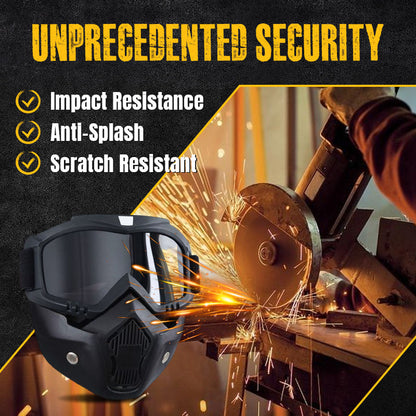 🔥 Przeciwmgielne gogle pełnotwarzowe z wymiennymi częściami