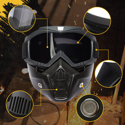 🔥 Przeciwmgielne gogle pełnotwarzowe z wymiennymi częściami