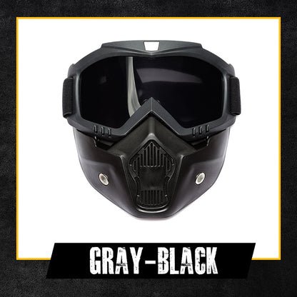 🔥 Przeciwmgielne gogle pełnotwarzowe z wymiennymi częściami