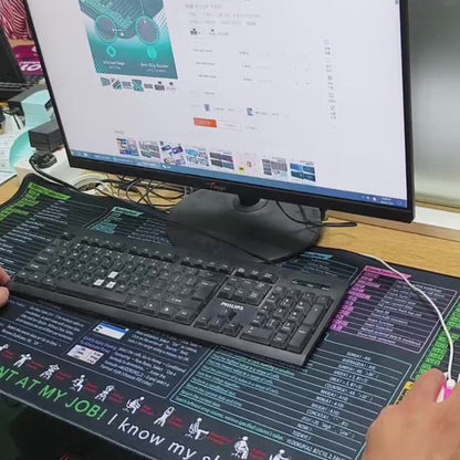 🖥️ PODKŁADKA BIUROWA Z SKRÓTAMI KLAWISZOWYMI – EFEKTYWNOŚĆ + WYGODA + TRWAŁOŚĆ! ✨