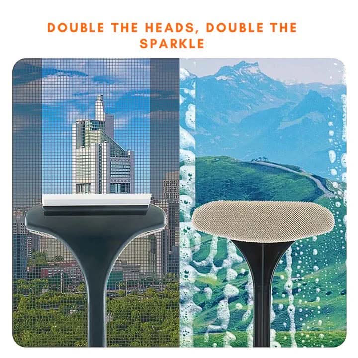 ✨ Promocja 50%🔥Dwugłowicowe narzędzie do mycia okien