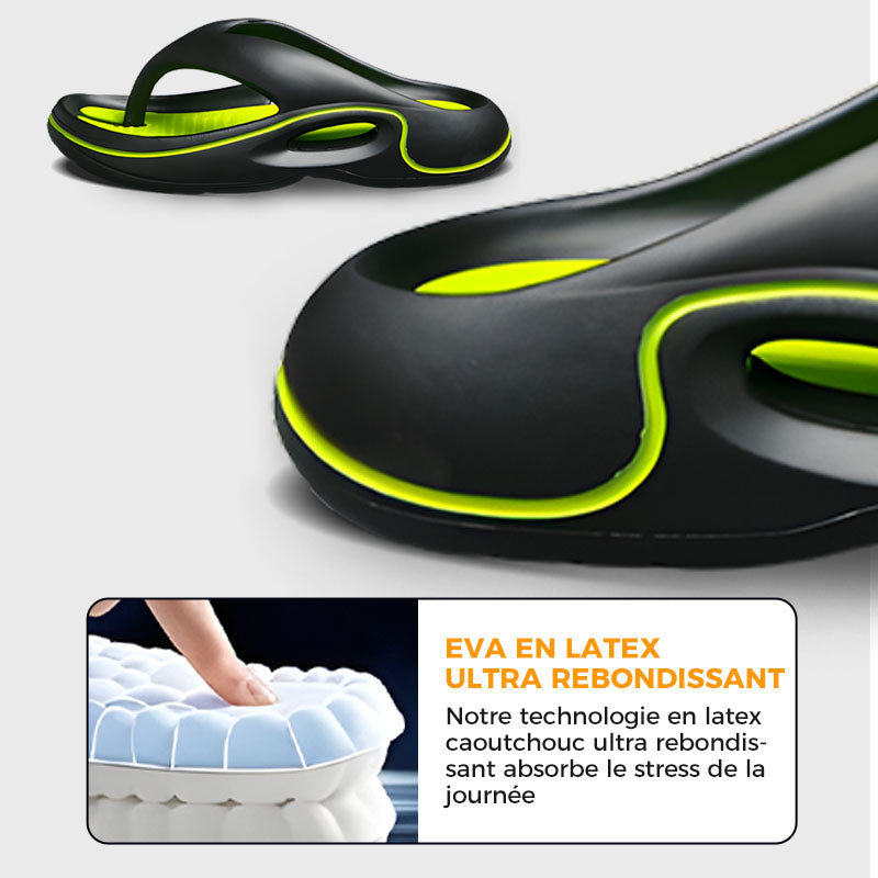 Wygodne klapki letnie z grubą podeszwą