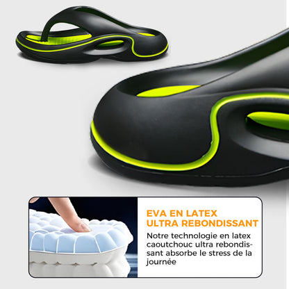 Wygodne klapki letnie z grubą podeszwą