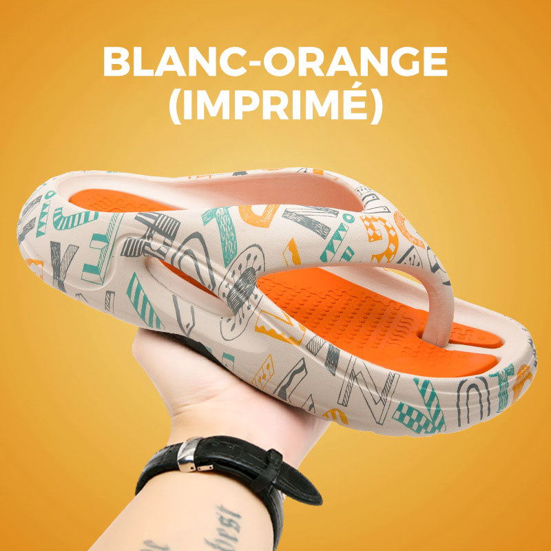 Wygodne klapki letnie z grubą podeszwą