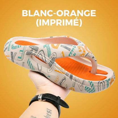 Wygodne klapki letnie z grubą podeszwą