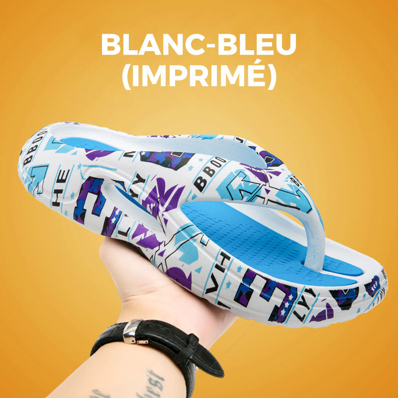 Wygodne klapki letnie z grubą podeszwą