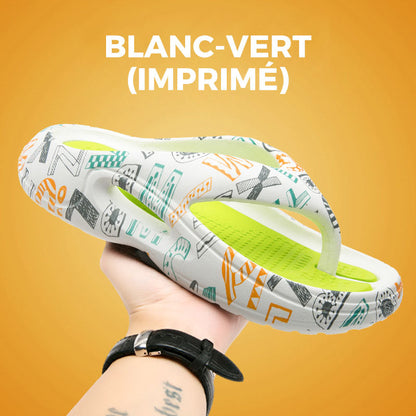 Wygodne klapki letnie z grubą podeszwą