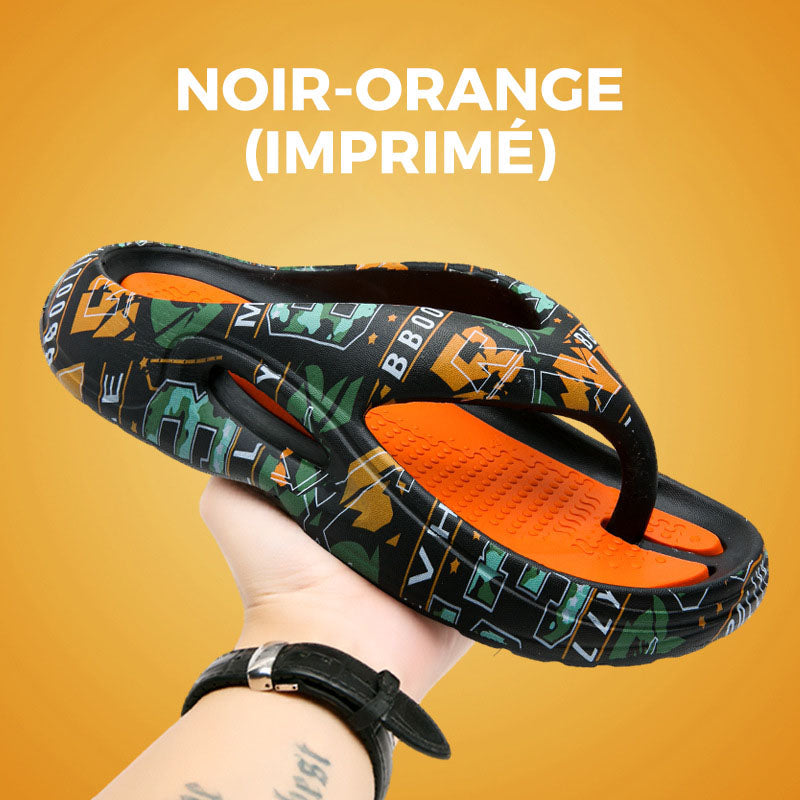 Wygodne klapki letnie z grubą podeszwą