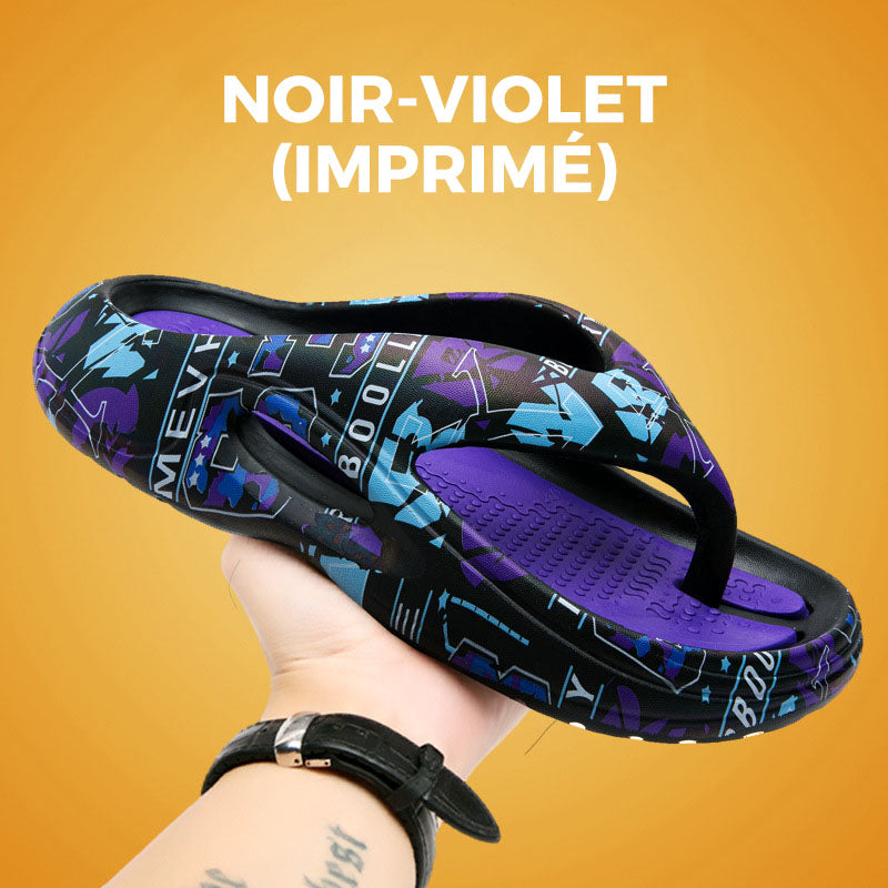 Wygodne klapki letnie z grubą podeszwą