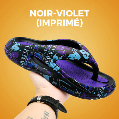 Wygodne klapki letnie z grubą podeszwą