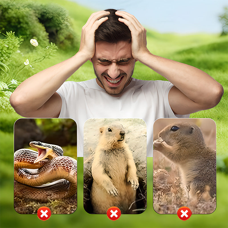 🐁🐦Wodoodporny odstraszacz kretów zasilany energią słoneczną💯