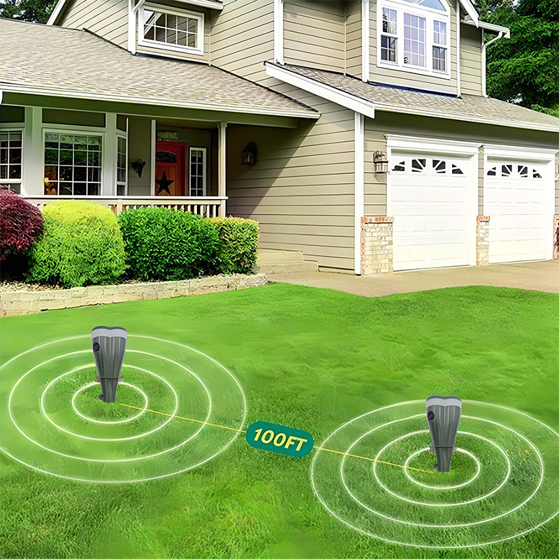 🐁🐦Wodoodporny odstraszacz kretów zasilany energią słoneczną💯