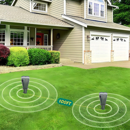 🐁🐦Wodoodporny odstraszacz kretów zasilany energią słoneczną💯