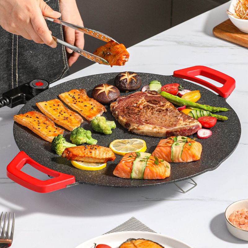 ⏳Oferta specjalna ograniczona czasowo⏰Elektryczna patelnia grillowa do użytku w pomieszczeniach, z powłoką nieprzywierającą🍳
