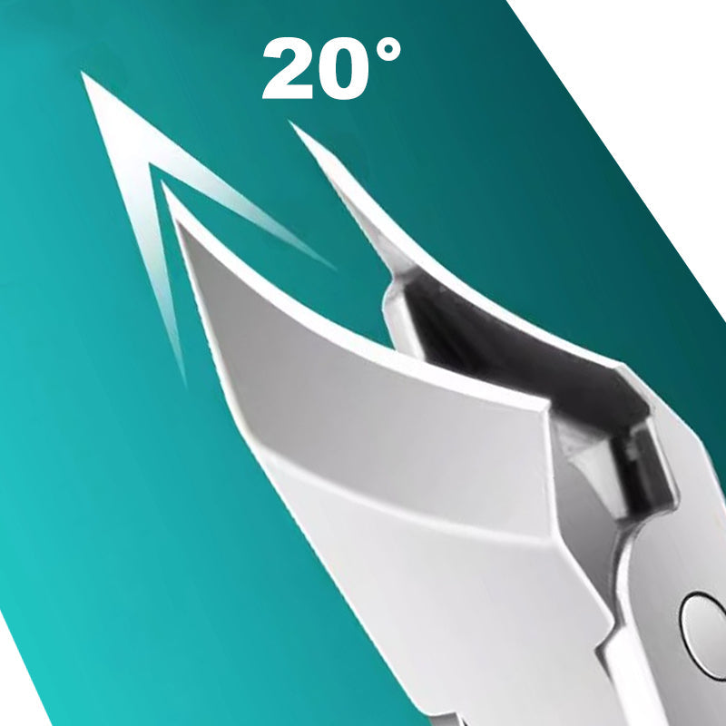 🔥 Odporne na zachlapanie nożyczki do paznokci o ściętym pod kątem 25° ostrzu, zestaw 3 szt.